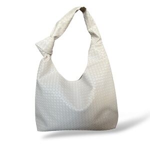 Ulta Cream Designer Inspired Shoulder Bag, One Size